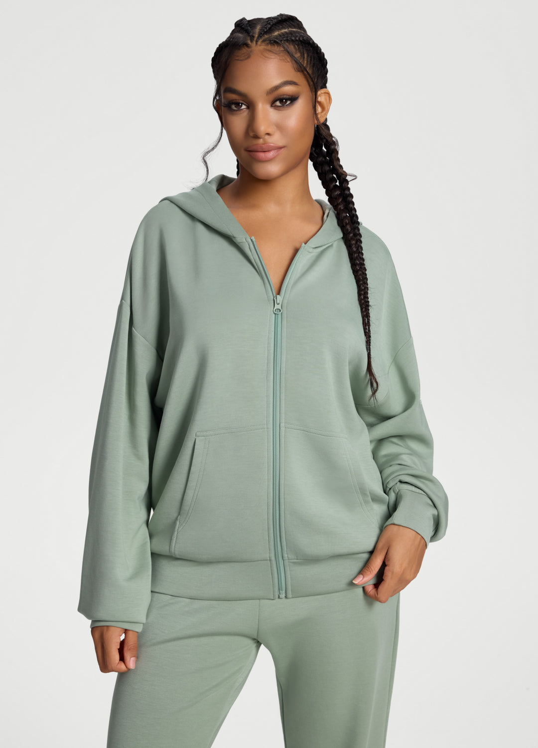 Oversized Zip-Up Hoodie