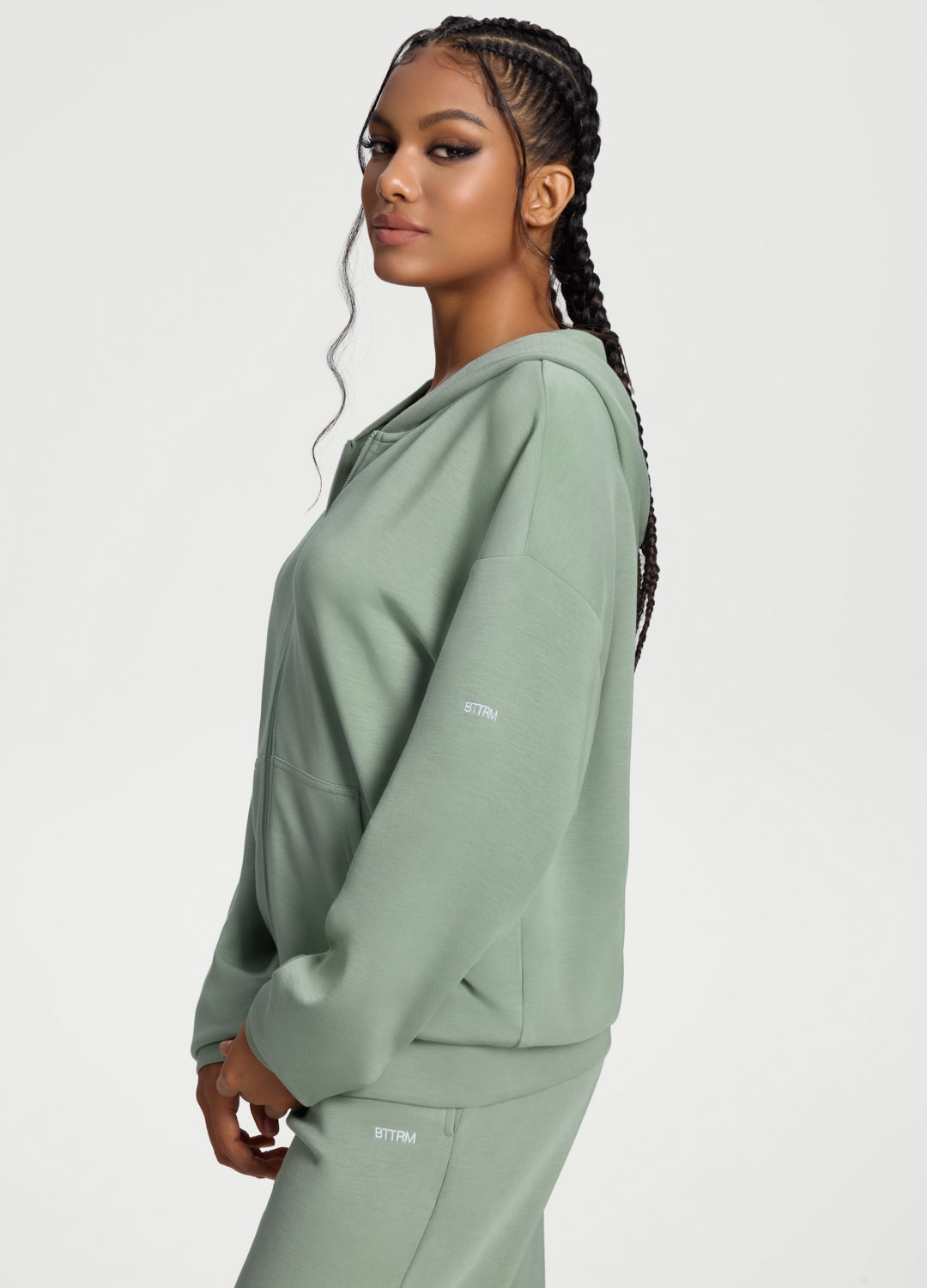 Oversized Zip-Up Hoodie - Image 2