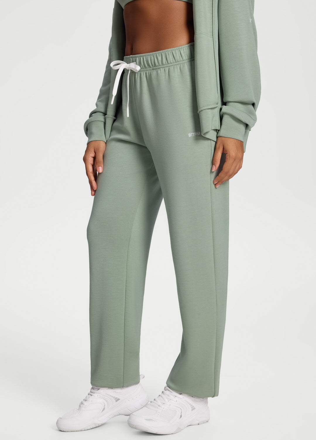 Soft Straight-Leg Sweatpants - Image 2