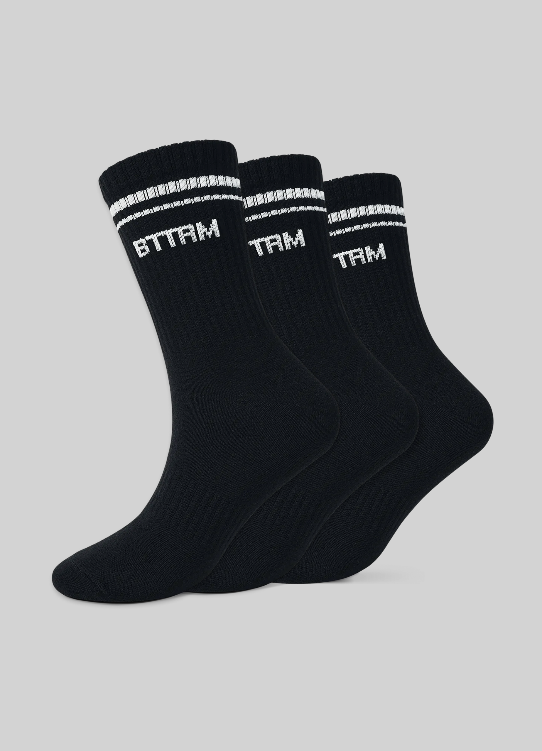 Unisex Half-Crew Socks 3-Pack