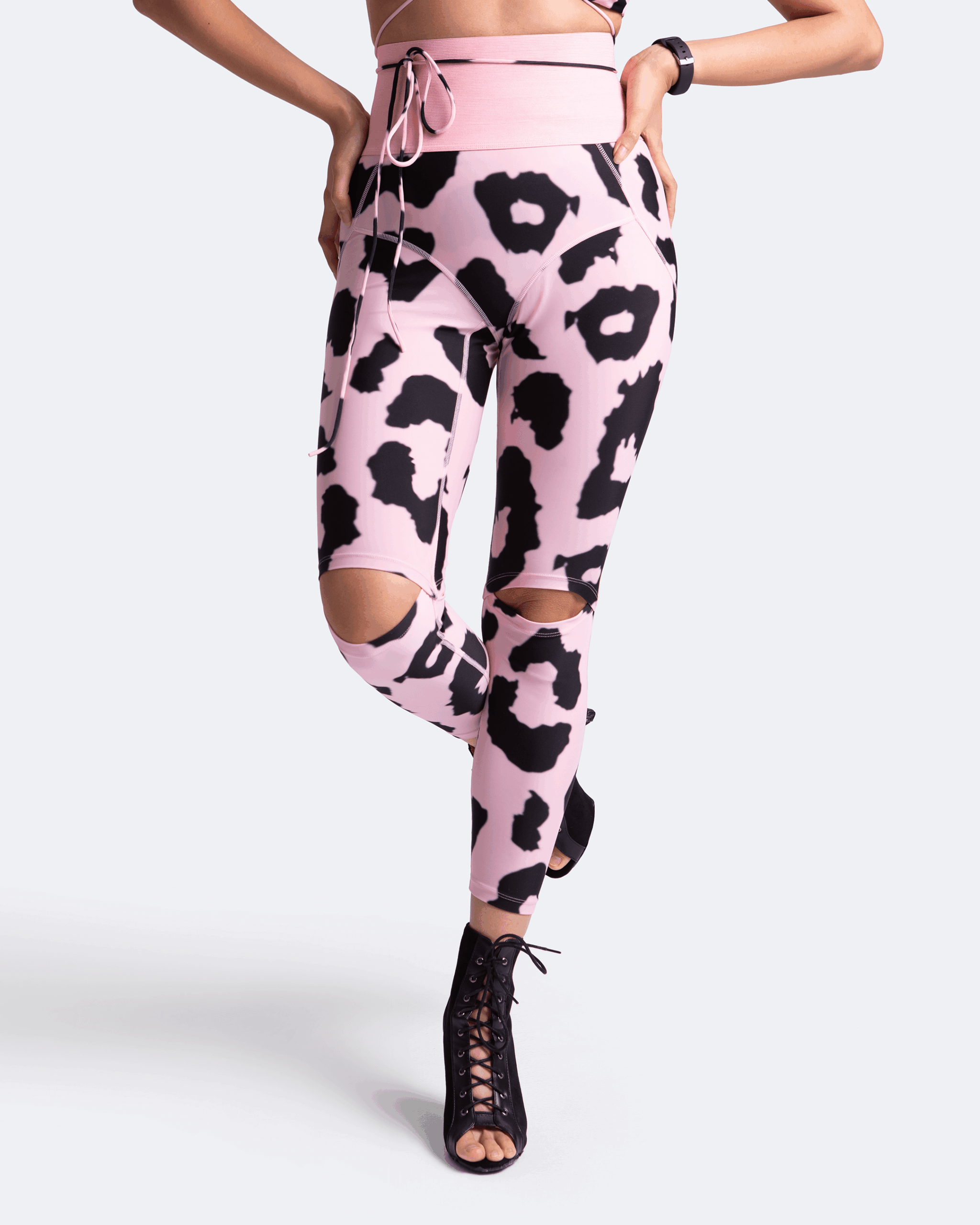 High-Rise Knee-Slit Leggings - Image 5