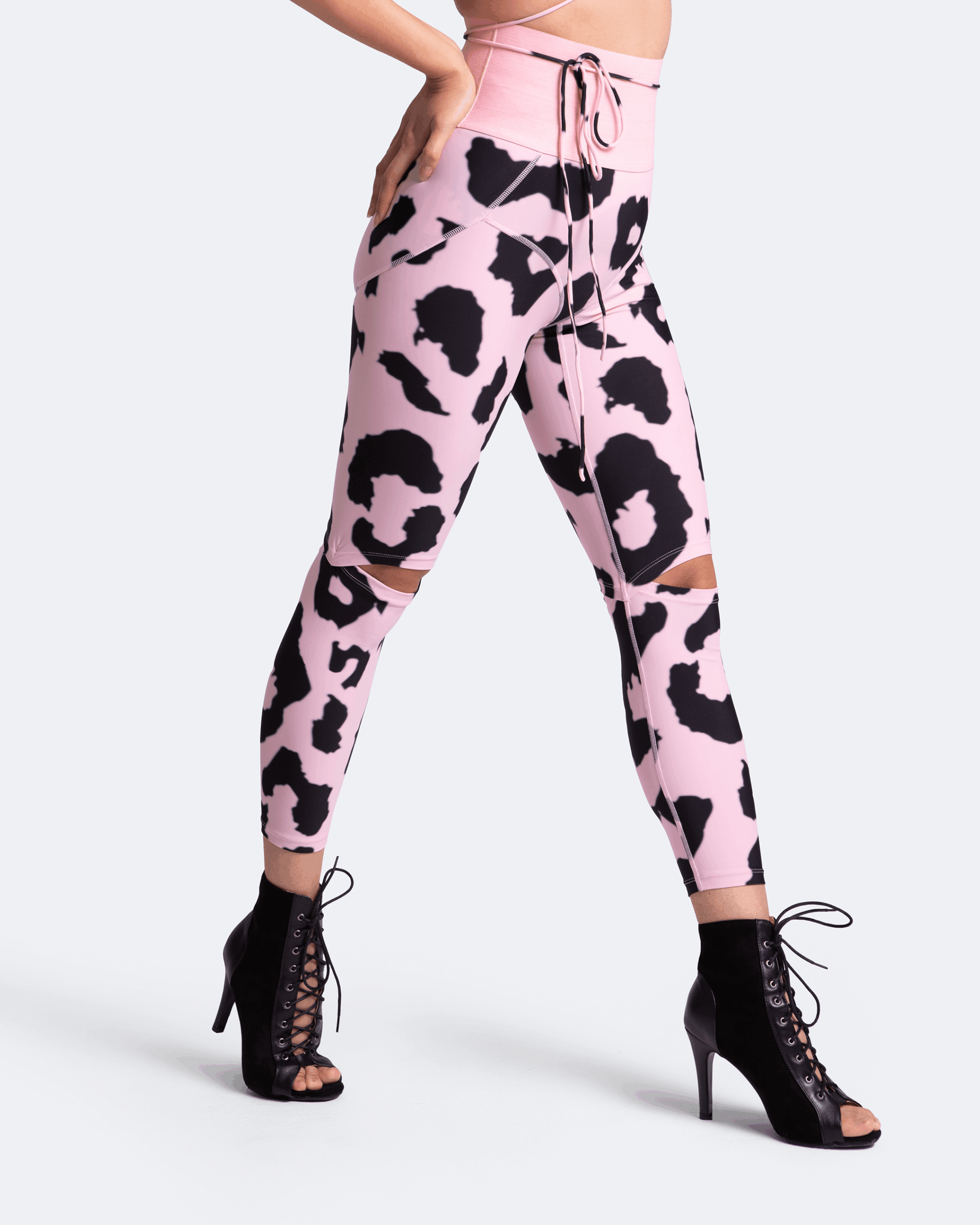 High-Rise Knee-Slit Leggings - Image 3