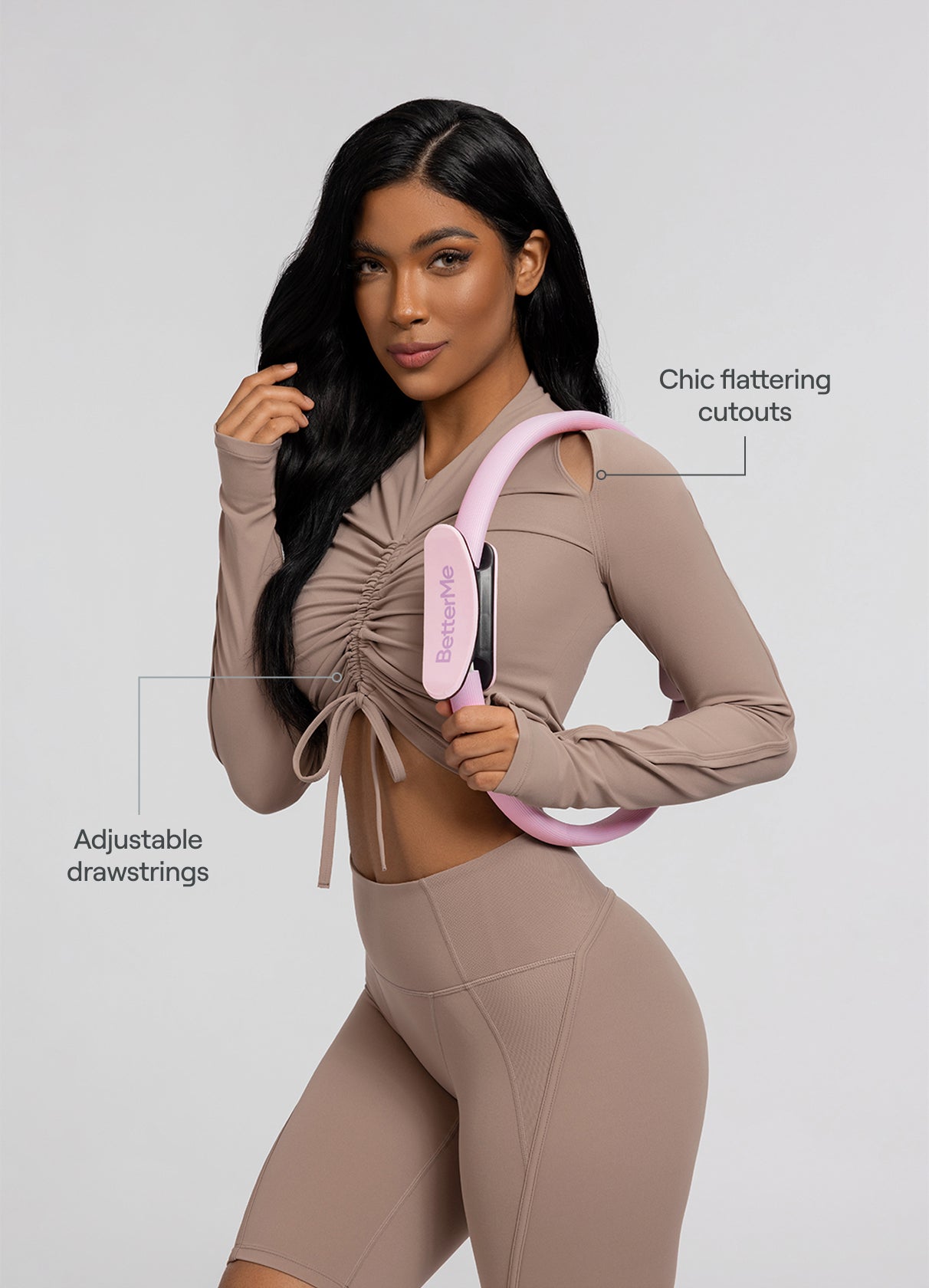 Drawstring Crop Top - Image 2