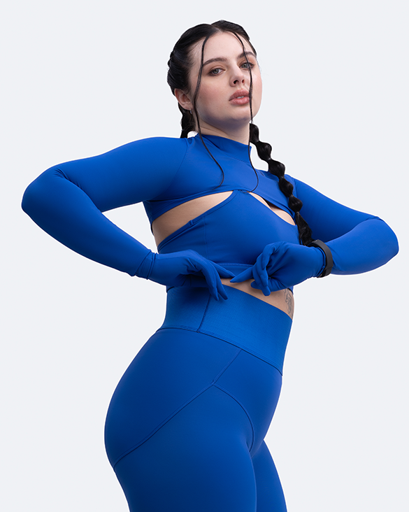 Glove Sleeve Crop Top - Image 13