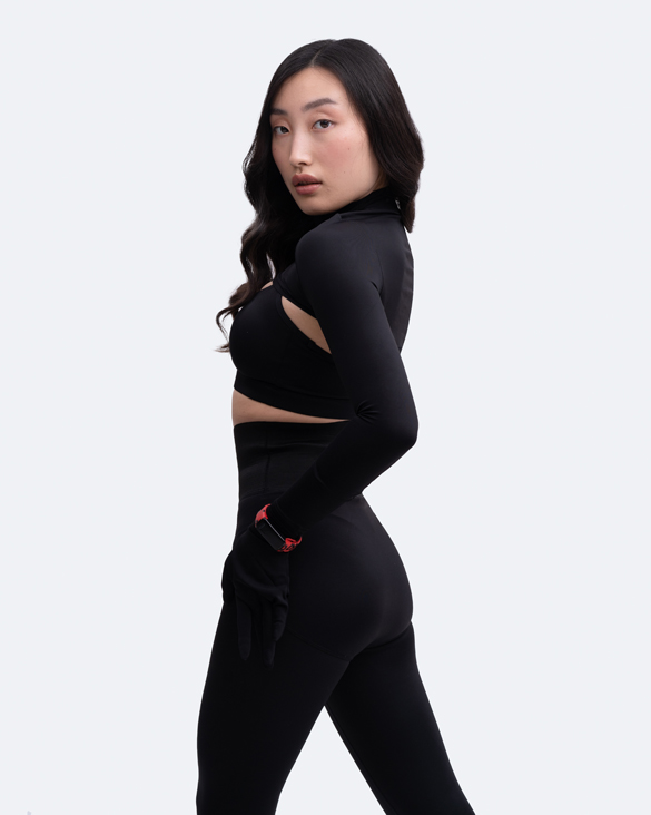 Glove Sleeve Crop Top - Image 3