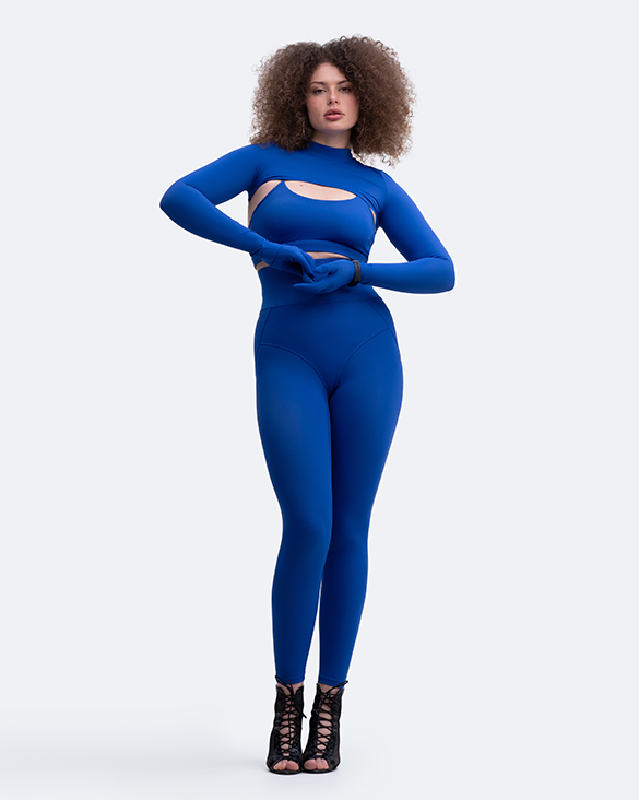 Glove Sleeve Crop Top - Image 11