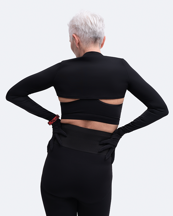 Glove Sleeve Crop Top - Image 11