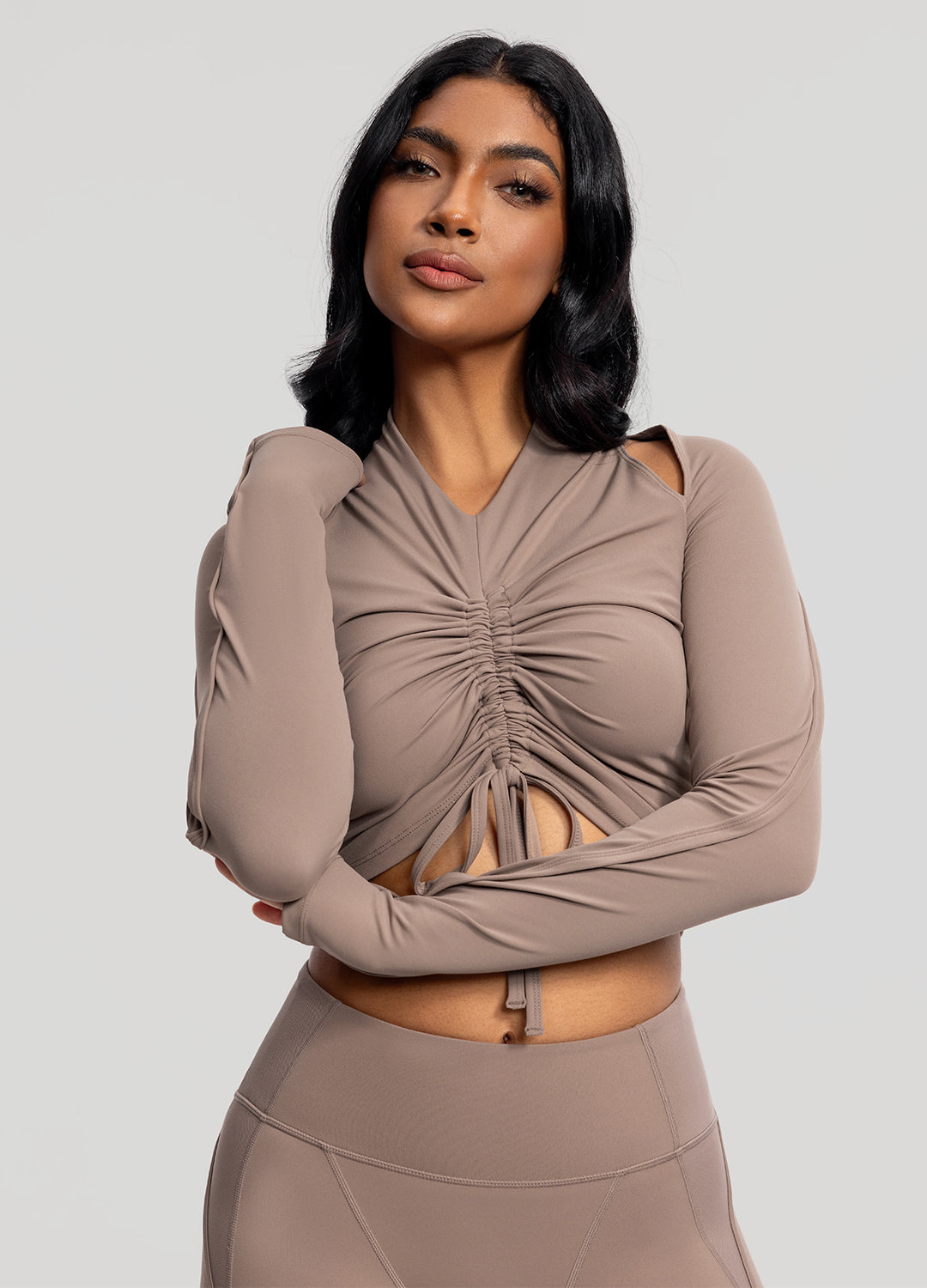 Drawstring Crop Top - Image 4