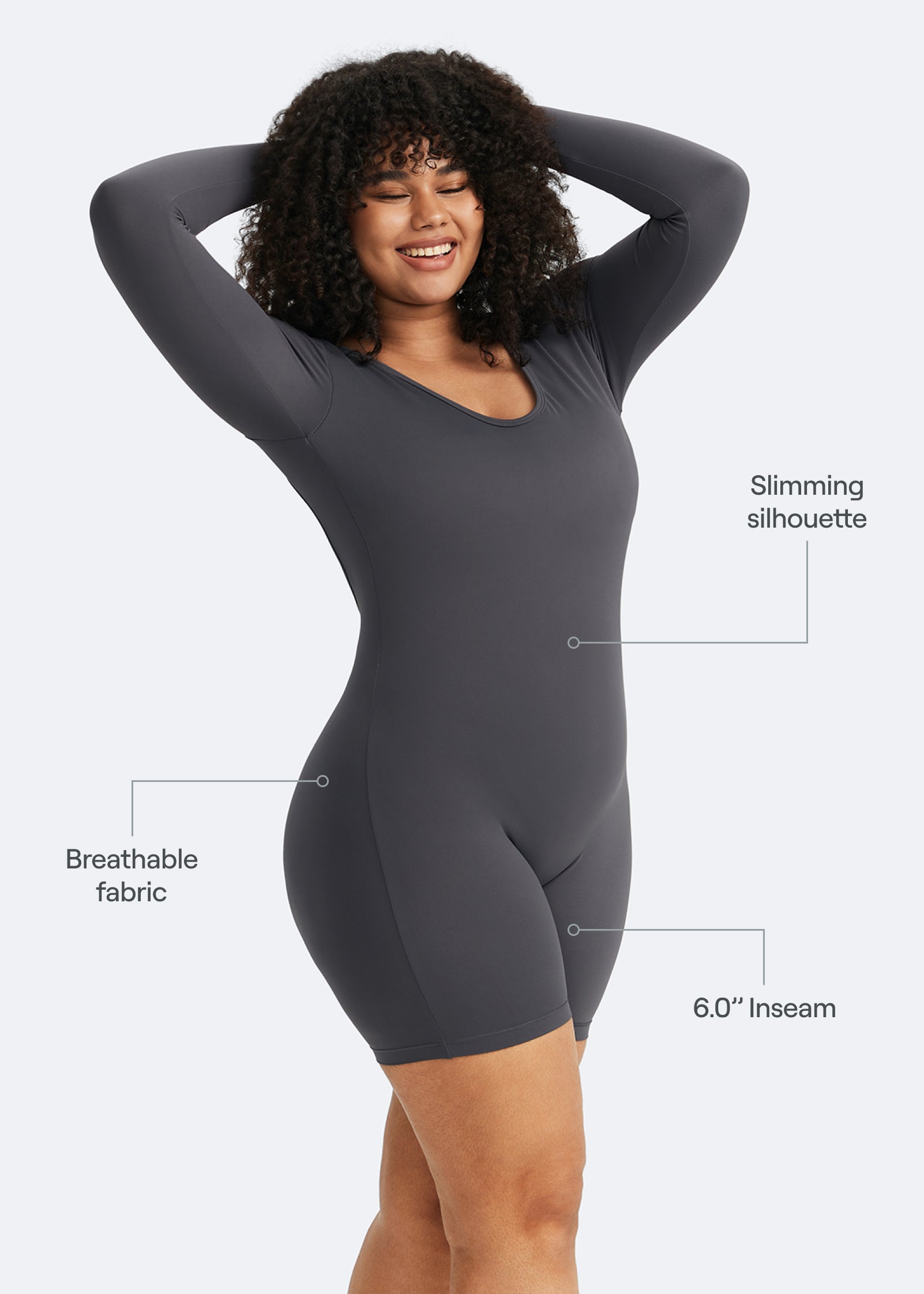 U-back Long Sleeve Bodysuit - Image 8