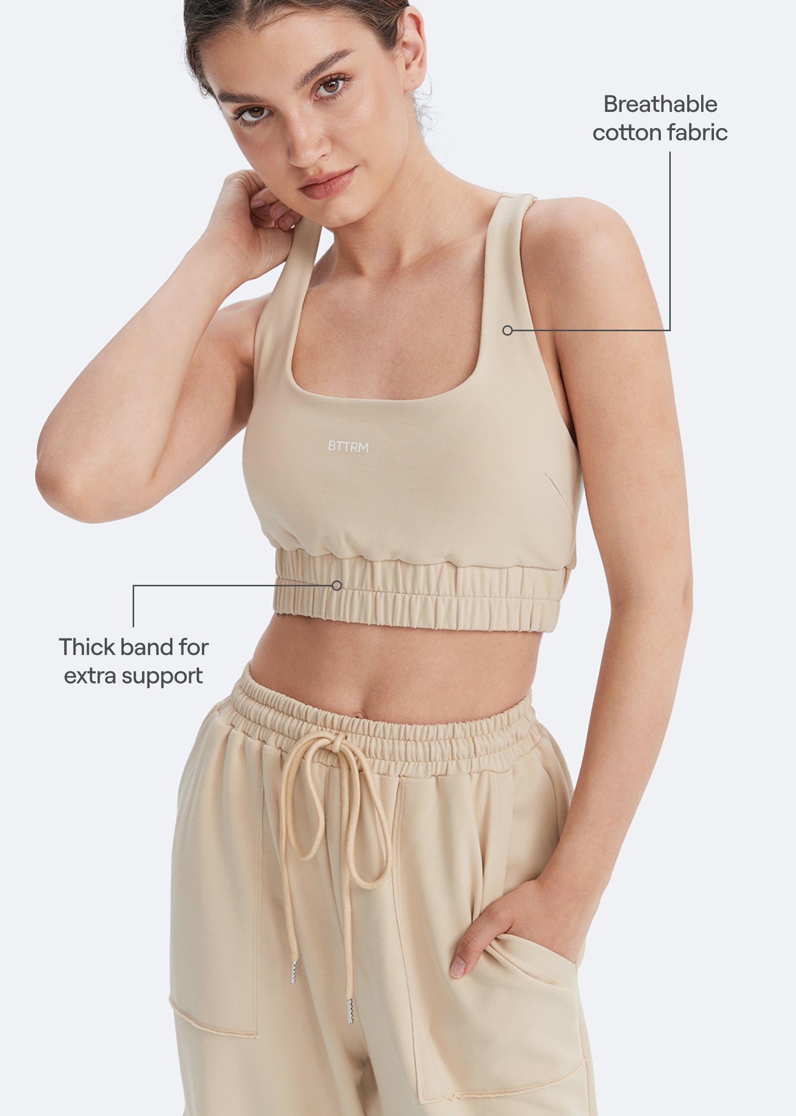 Scoop Neck Racerback Bra - Image 3