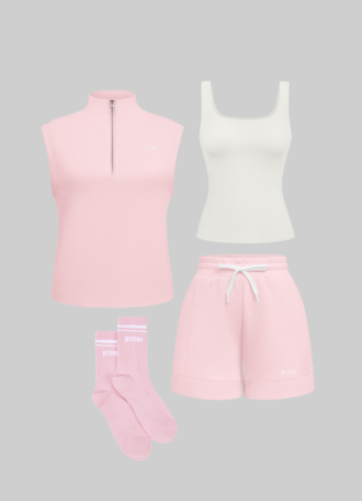 Half-Zip & Lounge Shorts Set